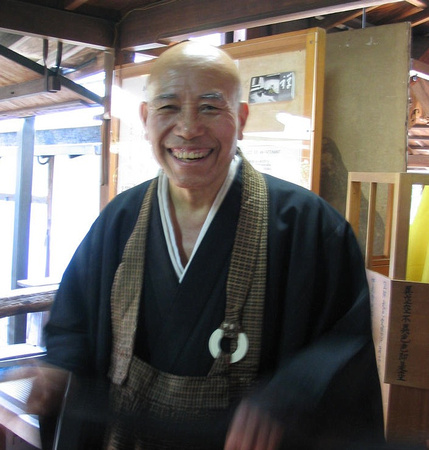 Torin Ozeki Soen (1933 - ). Abbot of Daisen-in, Daitoku-ji.